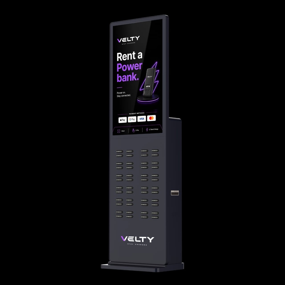 VELTY power bank rental station